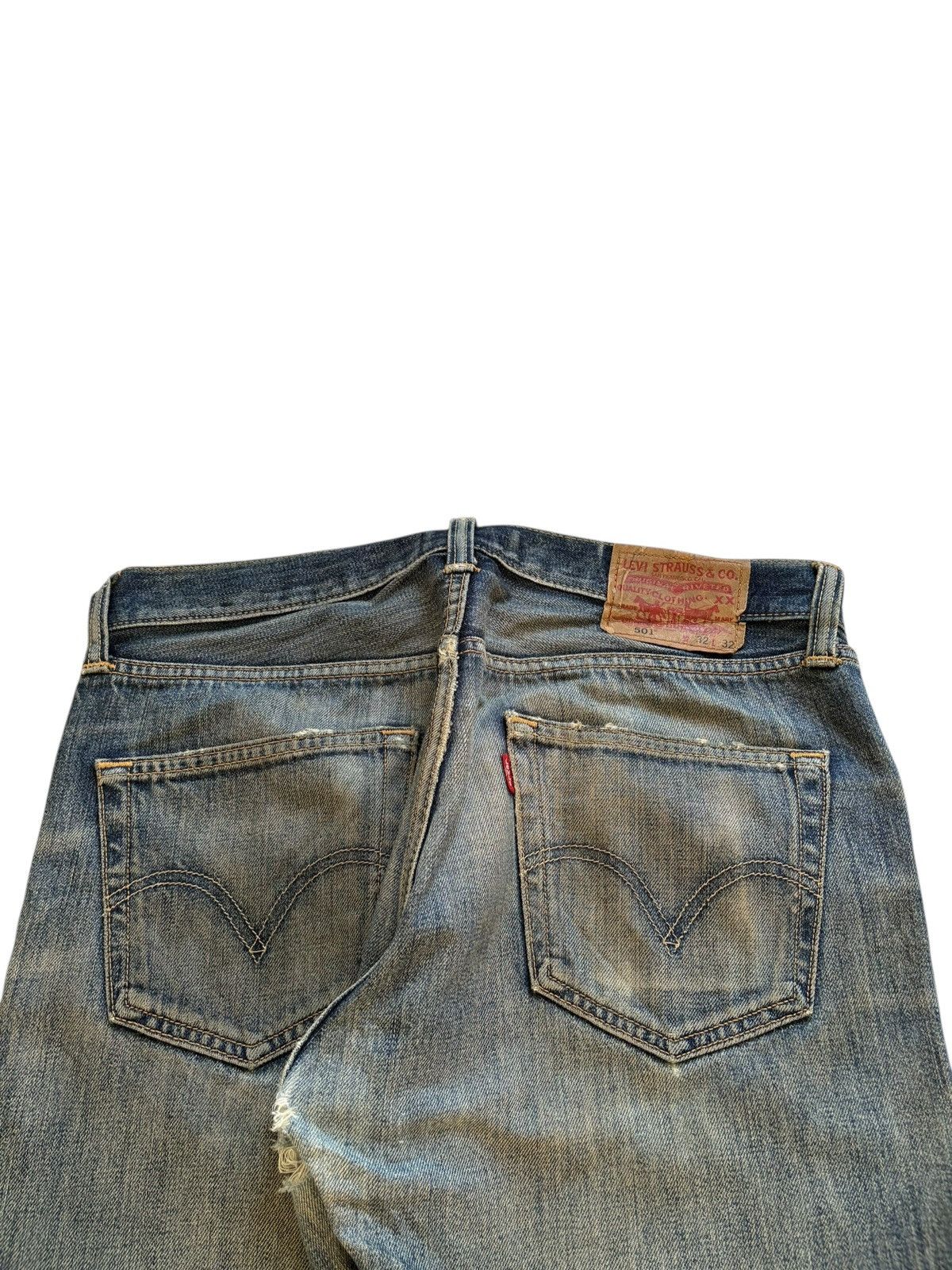 Levi's Vintage 90s Levis 501 Rusty Wash Distressed Loose Baggy Jean Size US 32 / EU 48 - 10 Thumbnail