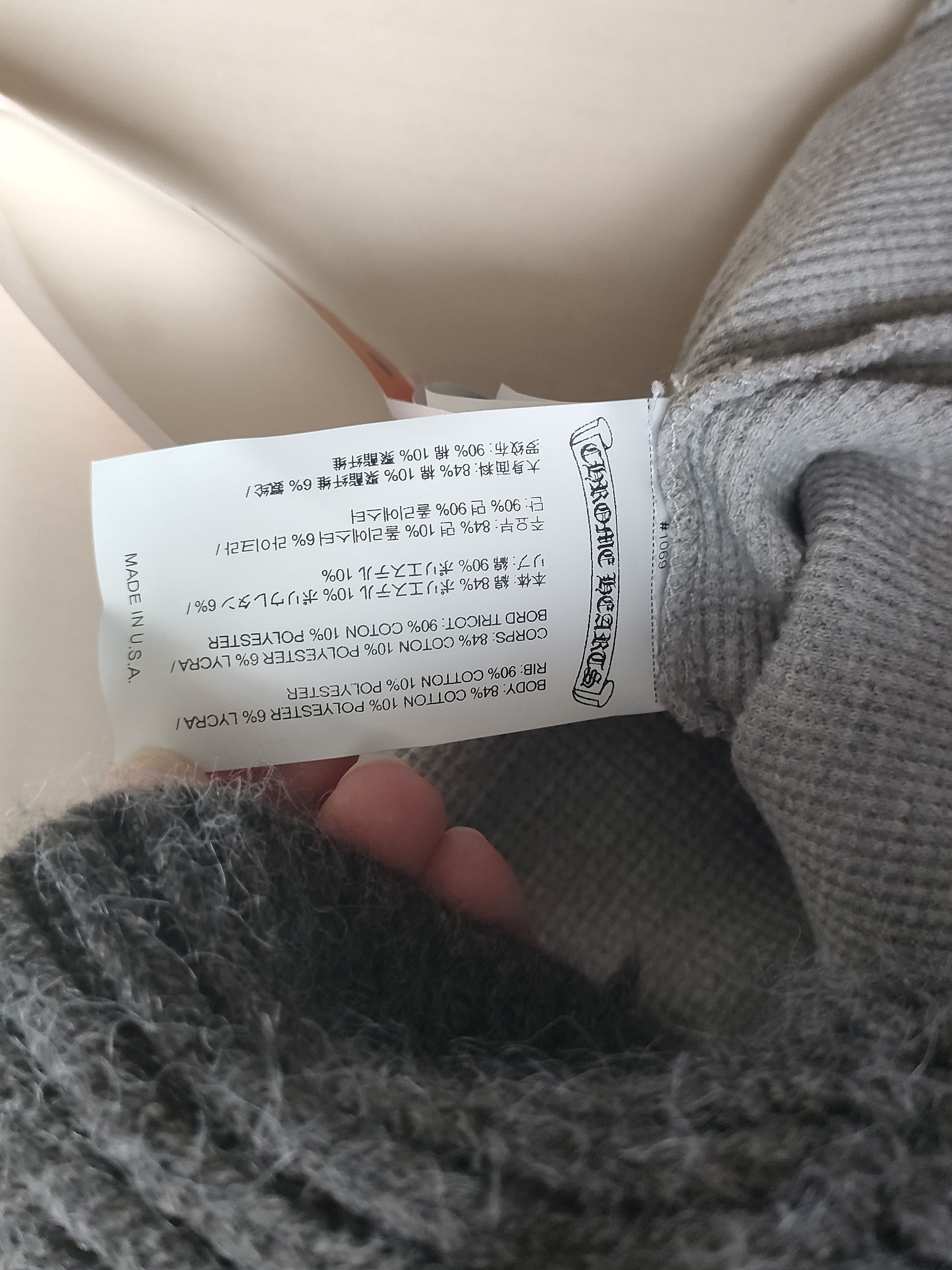 Chrome Hearts Chrome Hearts CH Embroidered Waffle Pullover Hoodie Size US M / EU 48-50 / 2 - 4 Thumbnail