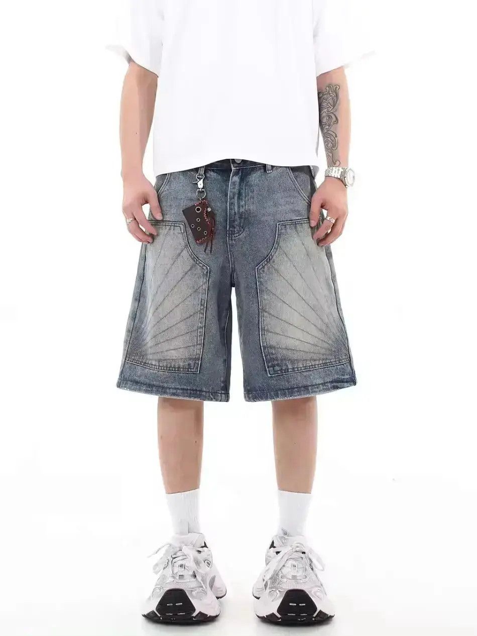 Japanese Brand Designer Distressed Style Street Jorts Shorts y2k Size US 32 / EU 48 - 2 Thumbnail