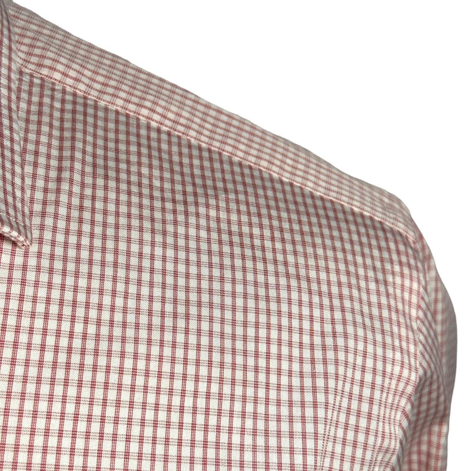 Pink Thomas Pink Button Up Shirt White Pink Windowpane 16 / 41 Size US L / EU 52-54 / 3 - 5 Thumbnail