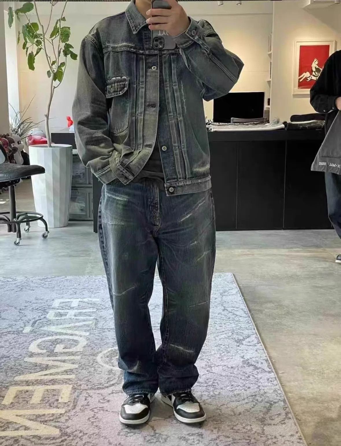 Fragment Design Sequel x Fragment 24AW Washed Distressed Denim Blue XL Size US 36 / EU 52 - 8 Thumbnail