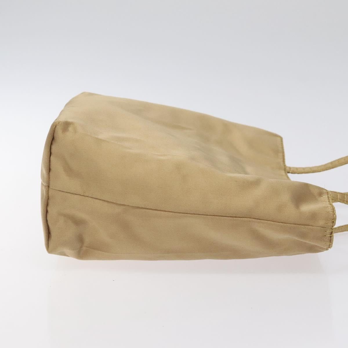 Prada PRADA Hand Bag Satin Beige Gold Size ONE SIZE - 4 Thumbnail