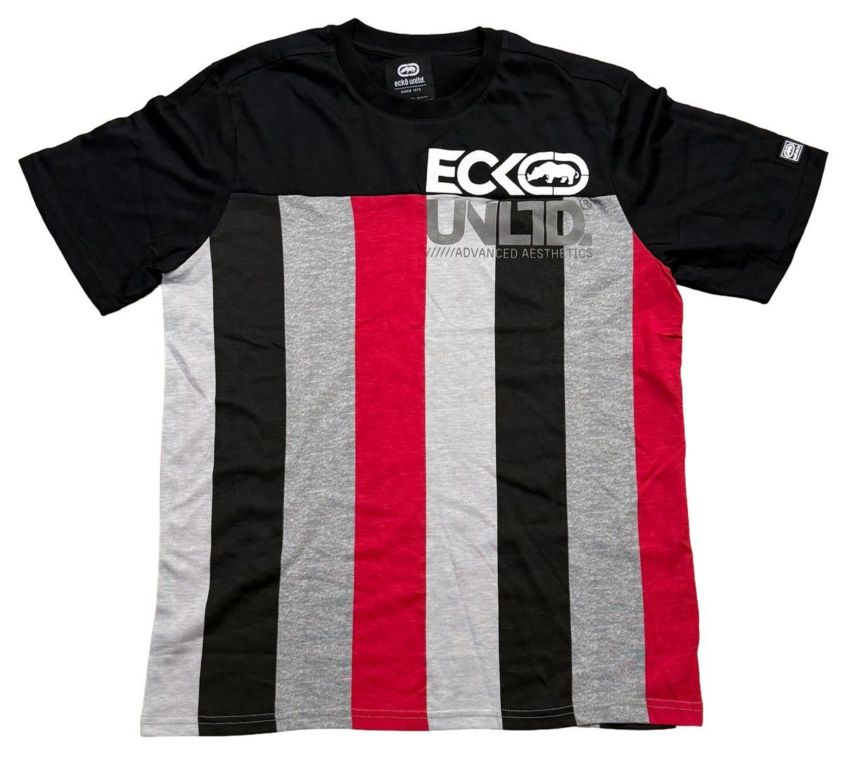Ecko Unltd. Ecko Unltd Men's T-Shirt Vertical Striped Size Medium Size US M / EU 48-50 / 2 - 1 Thumbnail
