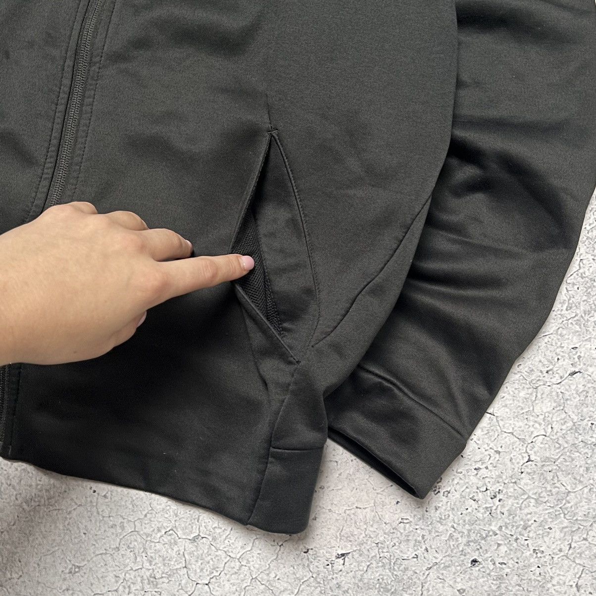 Nike × Vintage Nike Vintage Dri Fit Zip Ninja Hoodie Oversized Drill Swoosh Size US L / EU 52-54 / 3 - 7 Thumbnail