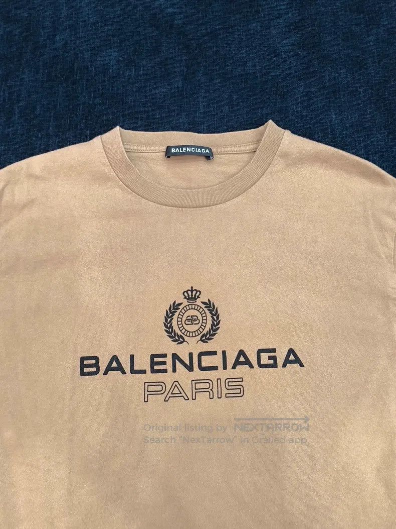 Balenciaga Balenciaga Wheat Crown Letter Printed Short Sleeve T-Shirt Size XS / US 0-2 / IT 36-38 - 3 Thumbnail