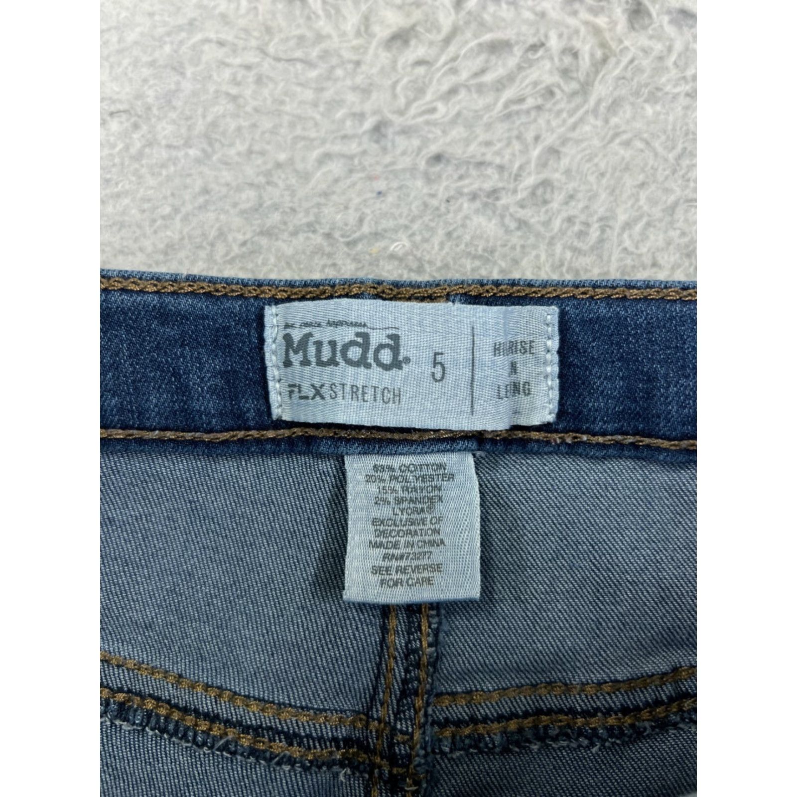 Vintage Mudd Jeans Women 5 Blue Denim Skinny FLX Stretch High Rise 24x28 Cotton Blend Regular 5-Pocket Distressed Comfort Pockets Button USA Vintage: No Size 27" / US 4 / IT 40 - 6 Thumbnail
