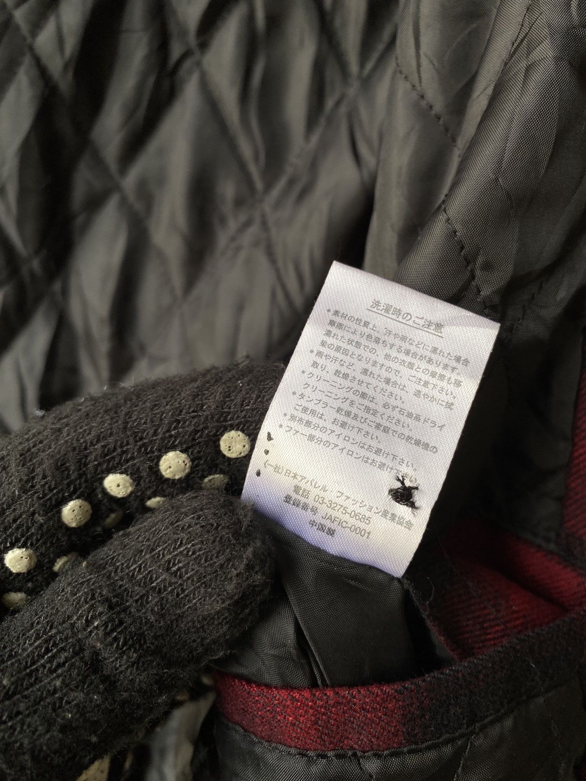 If Six Was Nine Double Focus Red Tartan Design Fur Zipper Jacket Size US L / EU 52-54 / 3 - 16 Thumbnail