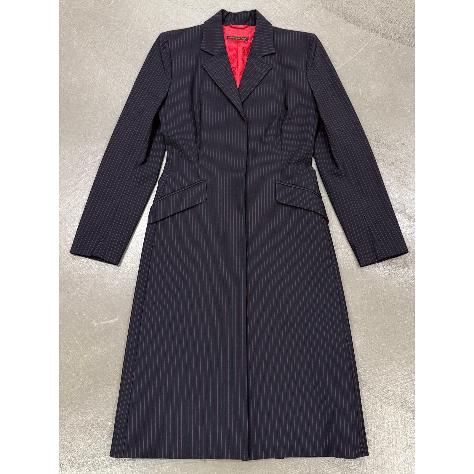 Alexander McQueen A/W1998 Alexander McQueen “Joan” pinstripe tailored coat Size M / US 6-8 / IT 42-44 - 1 Thumbnail