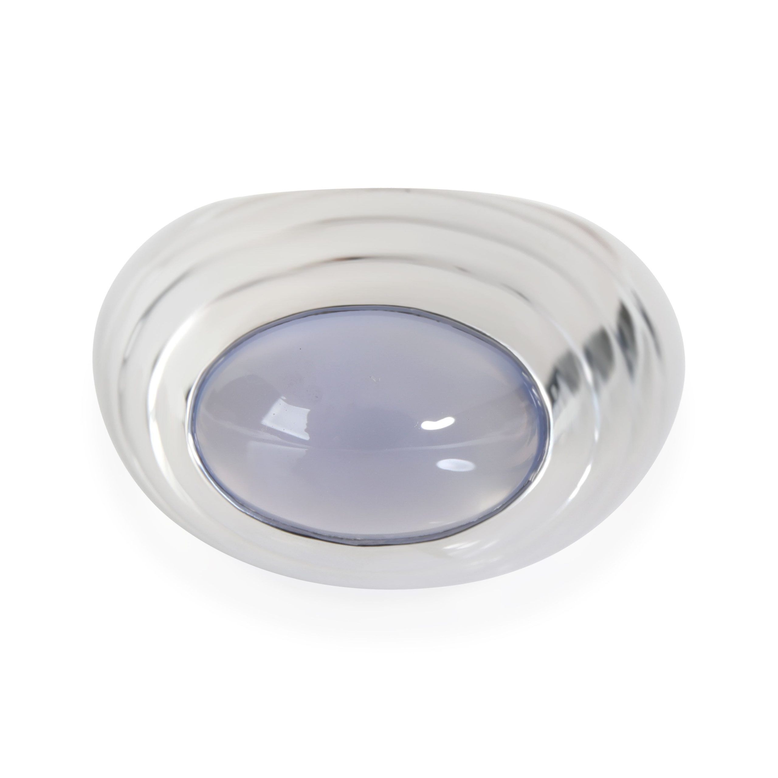image of Tiffany Co Boucheron Jaipur Chalcedony Fashion Ring In 18K White Gold, Women's