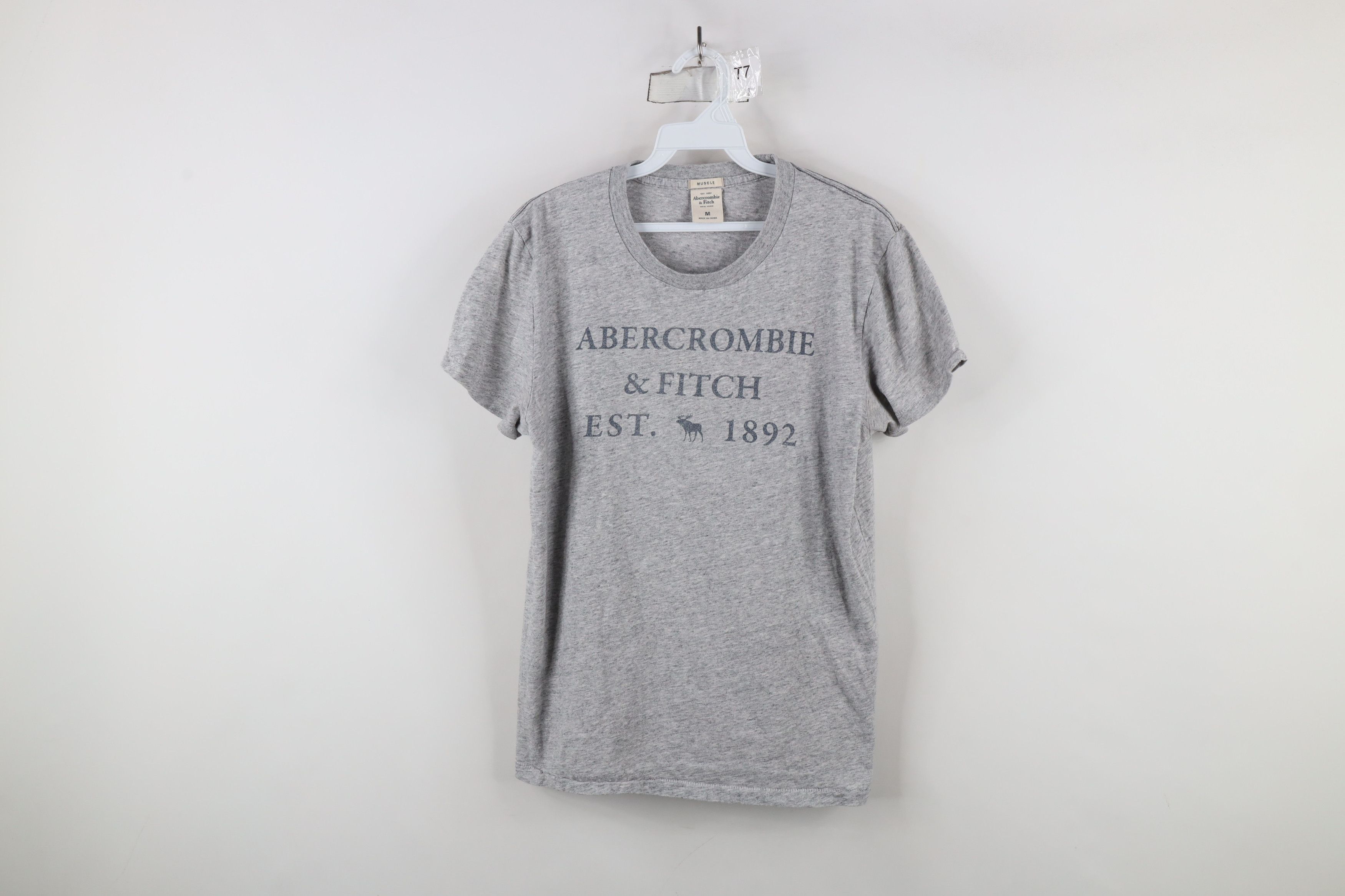 Abercrombie & Fitch × Vintage Vintage Y2K Abercrombie & Fitch Fit Faded Spell Out T-Shirt Size US M / EU 48-50 / 2 - 1 Thumbnail