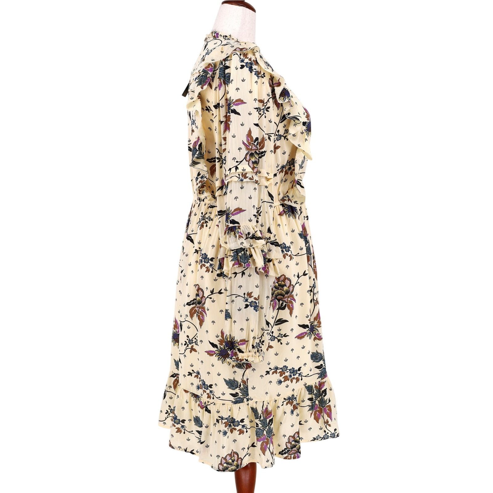 Scotch & Soda Scotch & Soda Women Floral Viscose Cocktail Mini Dress L Size L / US 10 / IT 46 - 5 Thumbnail