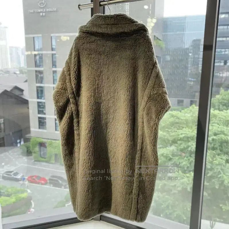 Max Mara MaxMara Cozy Olive Alpaca Wool Coat . Size S / US 4 / IT 40 - 2 Thumbnail