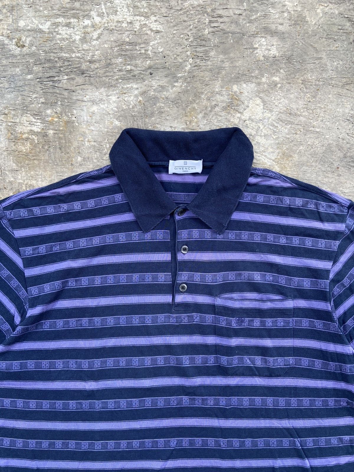 Givenchy Givenchy Stripe Polo Shirt Size US L / EU 52-54 / 3 - 2 Thumbnail