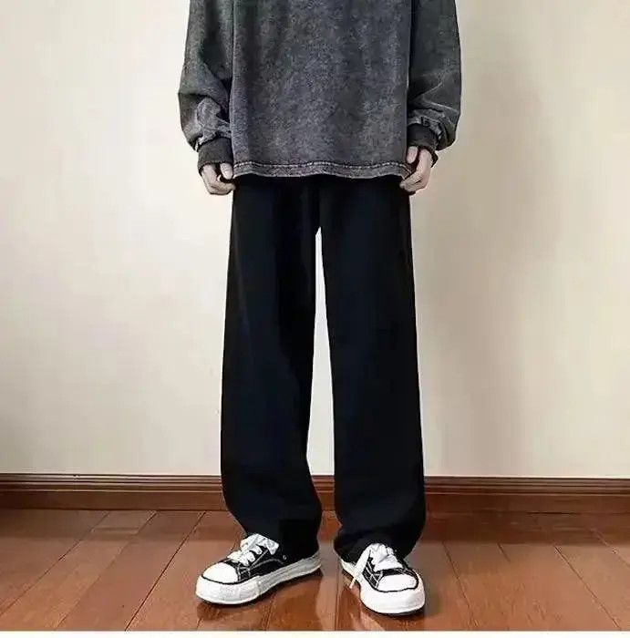 Japanese Brand Black Color Straight Denim Baggy Pant Size US 32 / EU 48 - 4 Thumbnail
