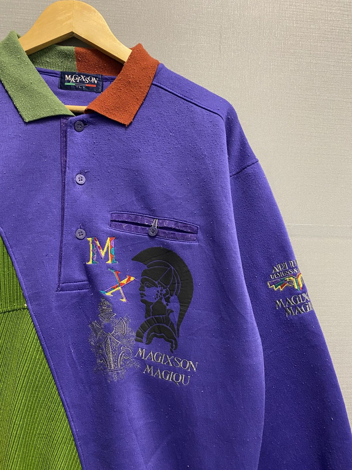 Vintage Vintge Magixson Collar Sweatshirt Size US L / EU 52-54 / 3 - 2 Thumbnail