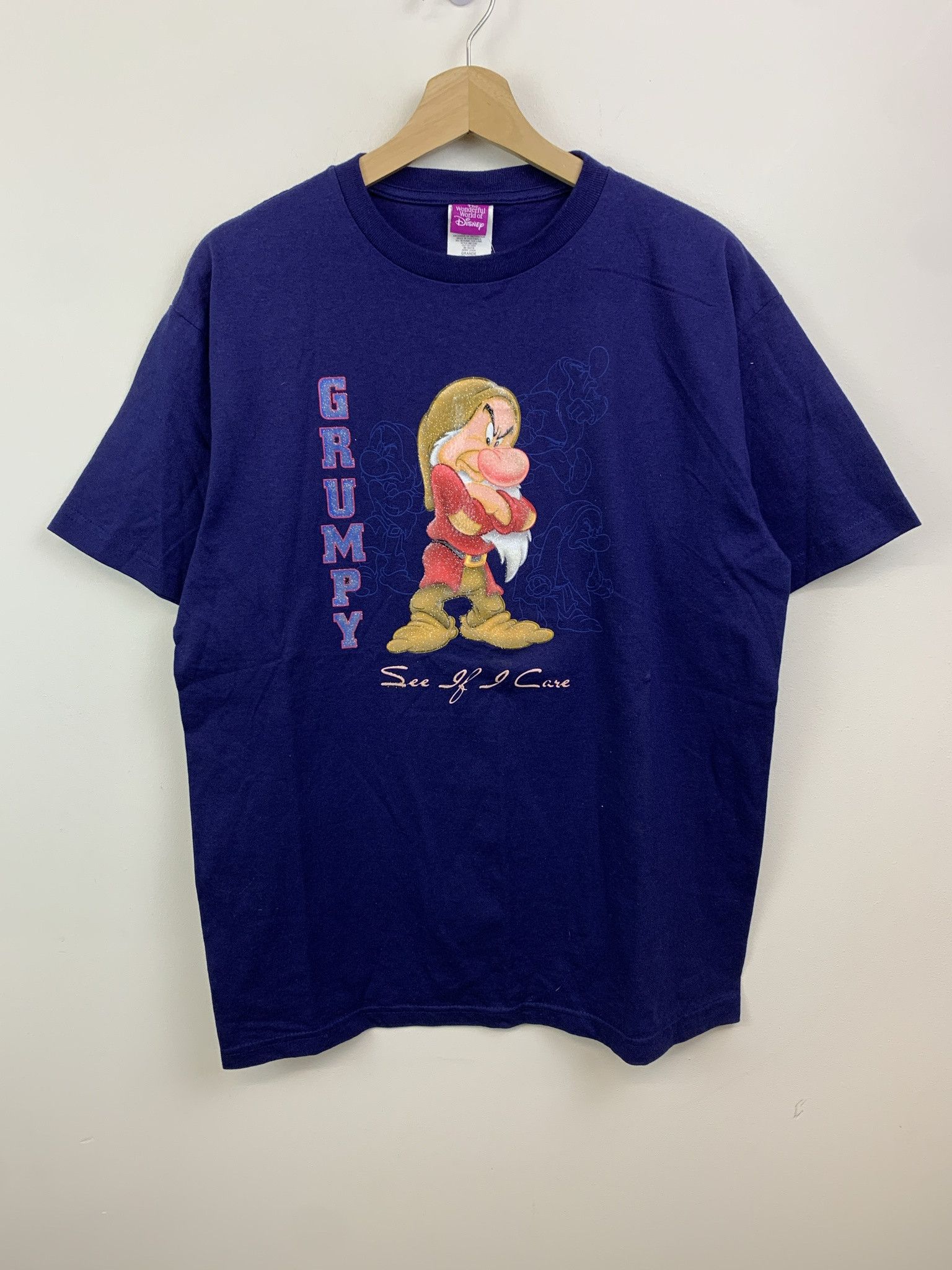Disney Vintage Deadstock Grumpy Dwarf NWT Disney Tee Shirt Size L Size US M / EU 48-50 / 2 - 1 Thumbnail