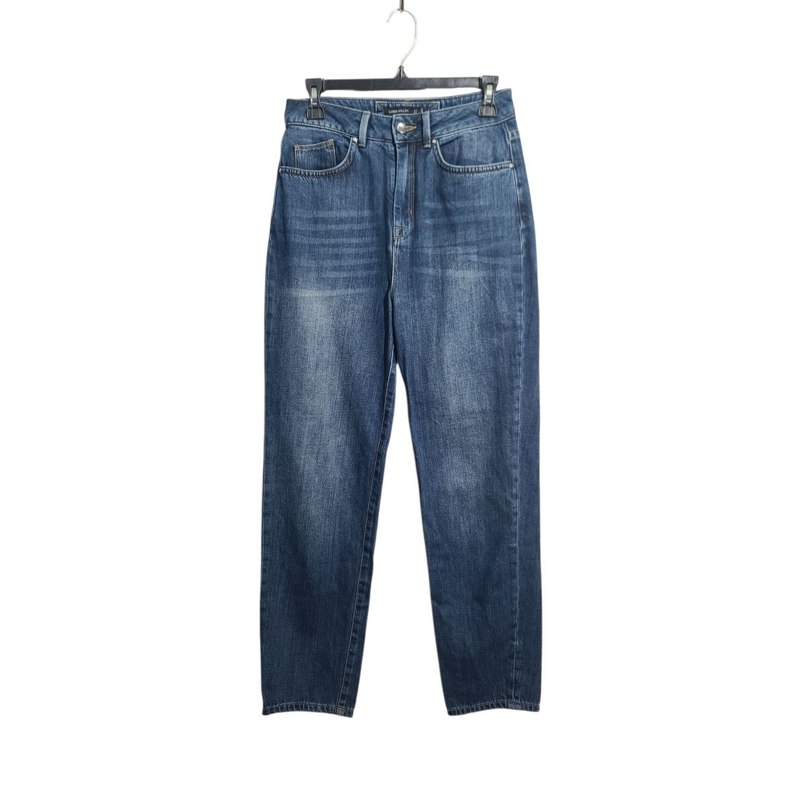 Karen Millen Karen Millen High Rise Tapered Straight Leg Jeans Size 6 Size 28" / US 6 / IT 42 - 1 Thumbnail