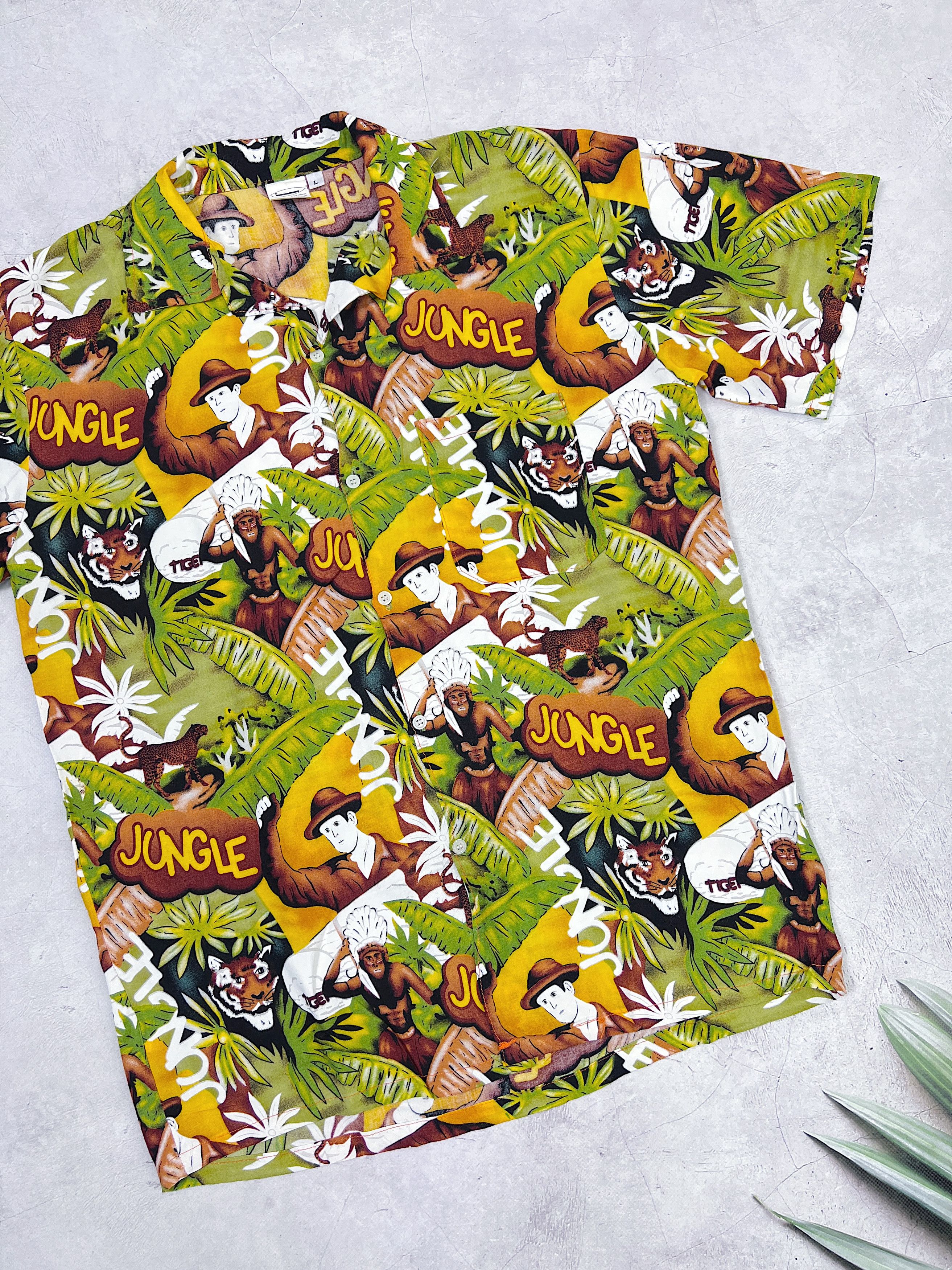 Other Vintage Hawaiian Shirt Jungle Tiger Size US M / EU 48-50 / 2 - 4 Thumbnail
