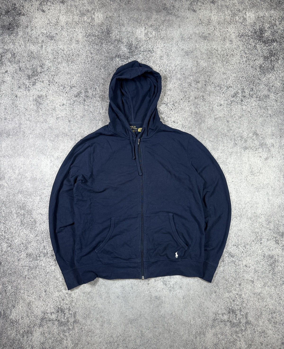 Y2K Vintage Polo Ralph Lauren Zip Up Hoodie Streetwear Rare