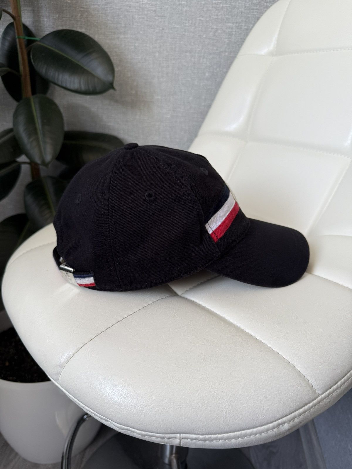 Moncler Moncler Berretto Baseball Cap Hat Tricolor Stripe Adjustable Size ONE SIZE - 6 Thumbnail