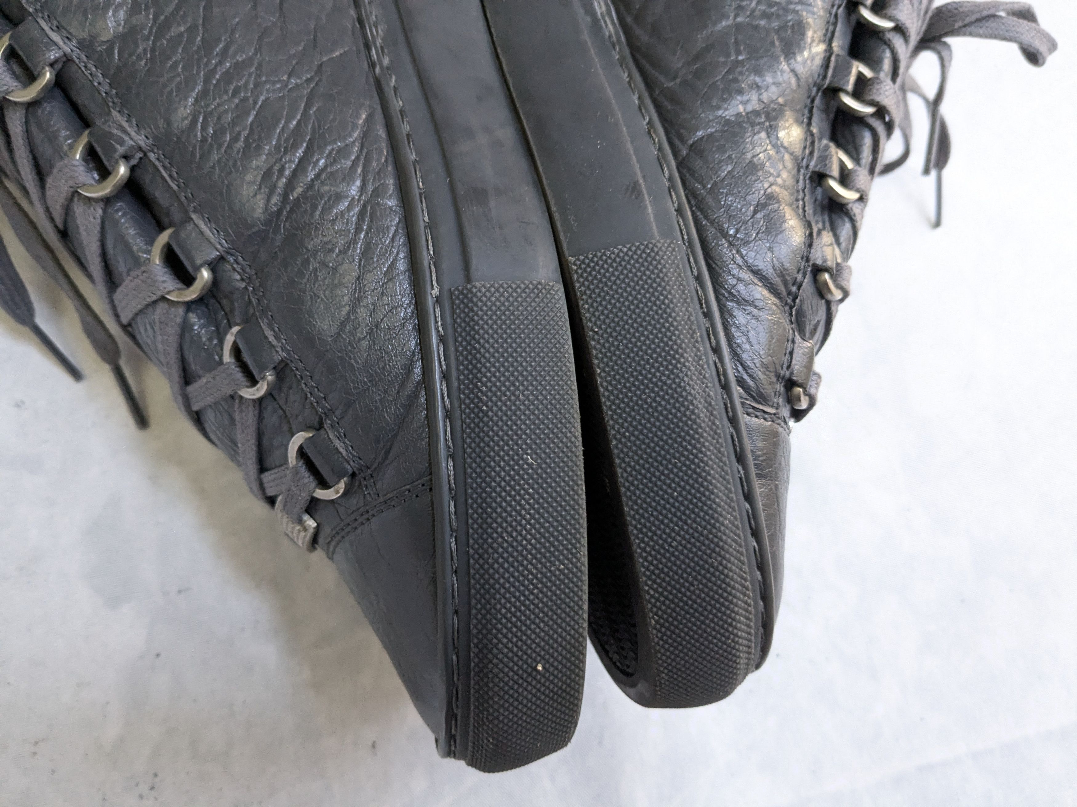 Balenciaga Balenciaga Arena Sneakers Gray High Tops 9 Leather Size US 9 / EU 42 - 8 Thumbnail