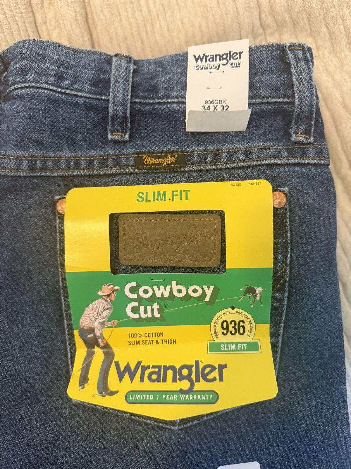 Wrangler Wrangler Cowboy Cut Jeans - Slim - 34x32 Size US 34 / EU 50 - 4 Thumbnail