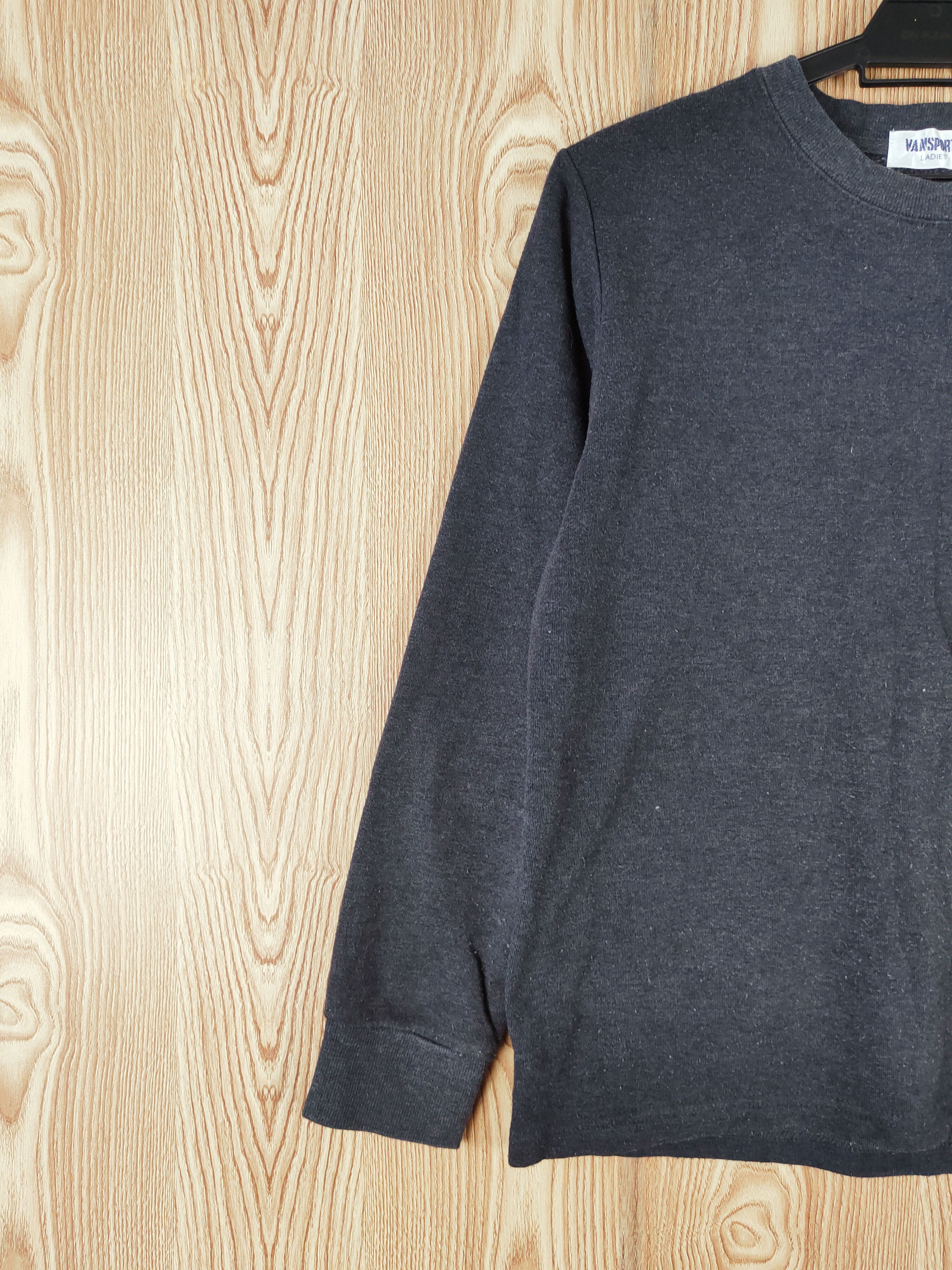 Japanese Brand × Vintage Rare Stuff 🔥 Vansports Dark Gray Sweatshirts Size M / US 6-8 / IT 42-44 - 4 Thumbnail