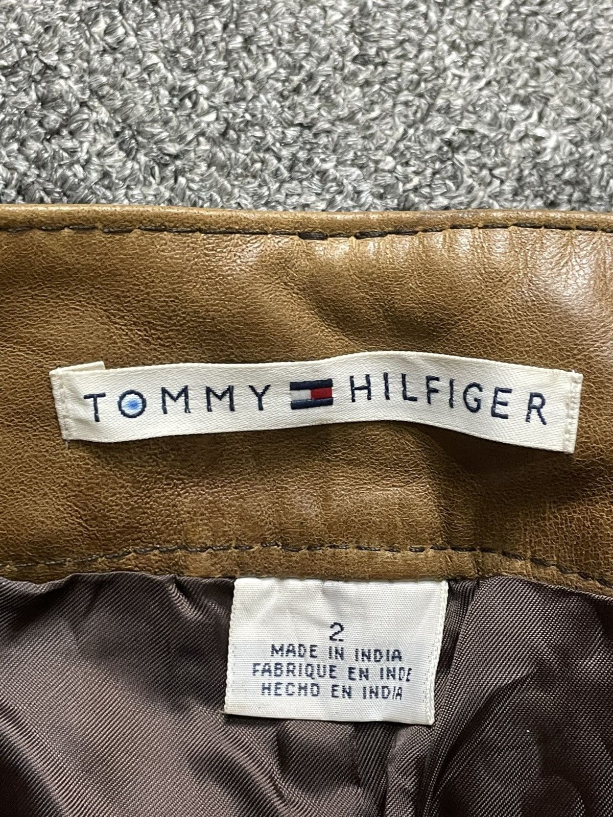 Leather × Tommy Hilfiger × Vintage Tommy Hilfiger Genuine Leather Pants (114) Size US 28 / EU 44 - 9 Thumbnail