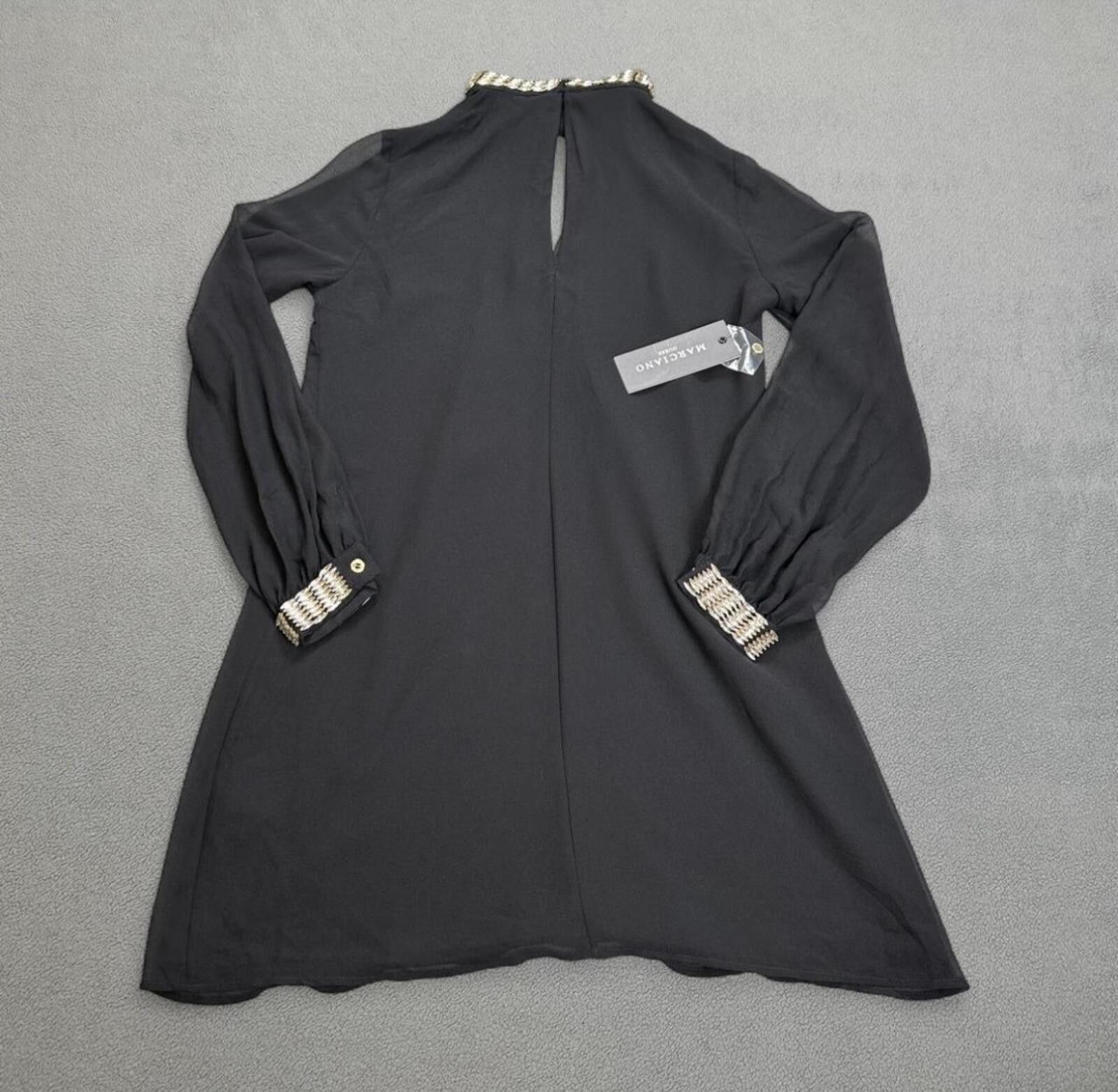 Georges Marciano Marciano Guess Leila Black Tunic Dress Collar NWT Small Size S / US 4 / IT 40 - 2 Thumbnail