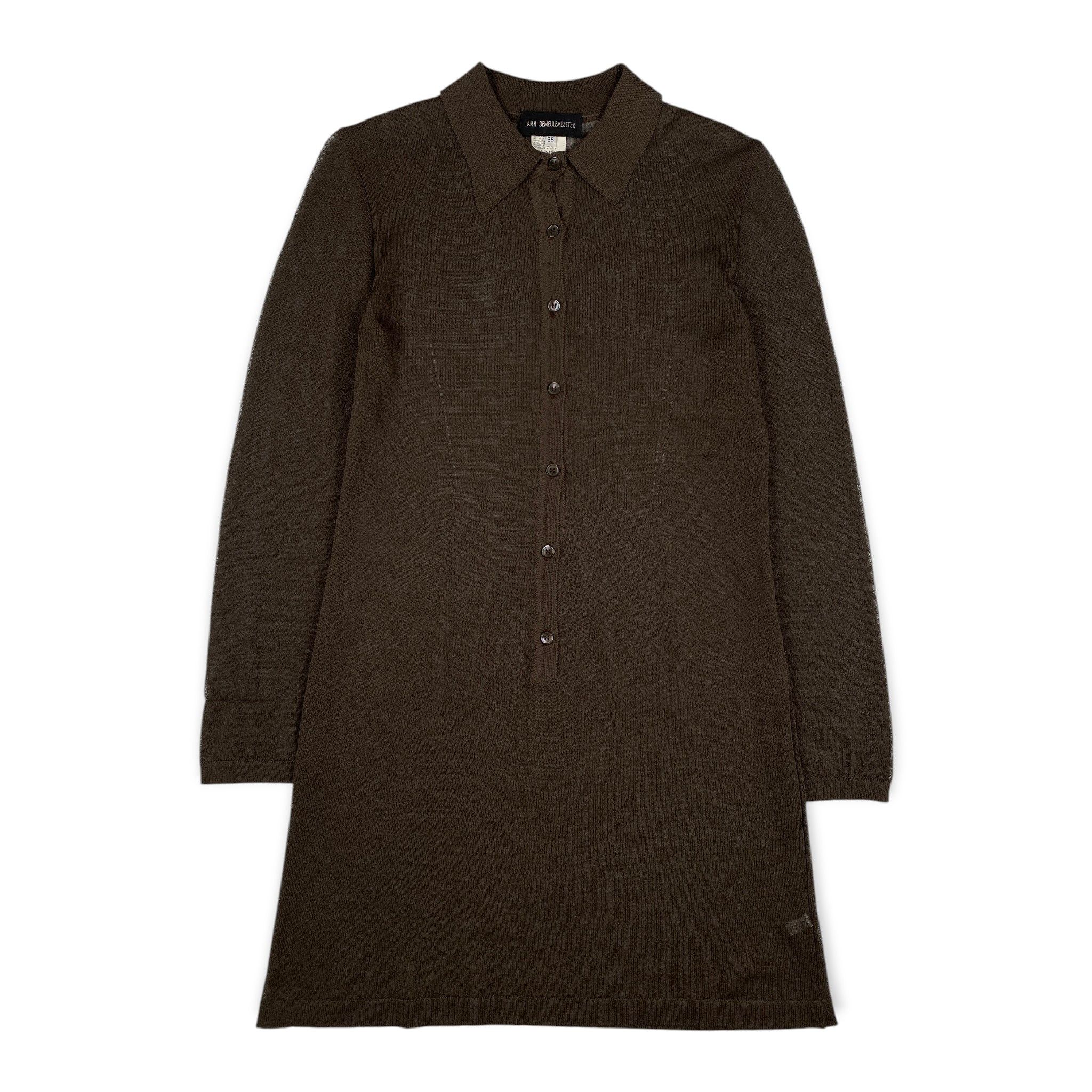 Collared Knit Sweater Dress