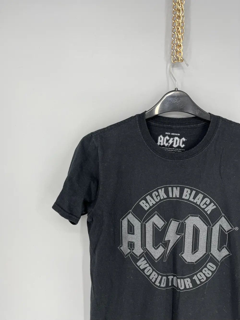Band Tees × Vintage Vintage Y2K ACDC "Back in Black" T-Shirt Rock Band Size XL Size US XL / EU 56 / 4 - 5 Thumbnail