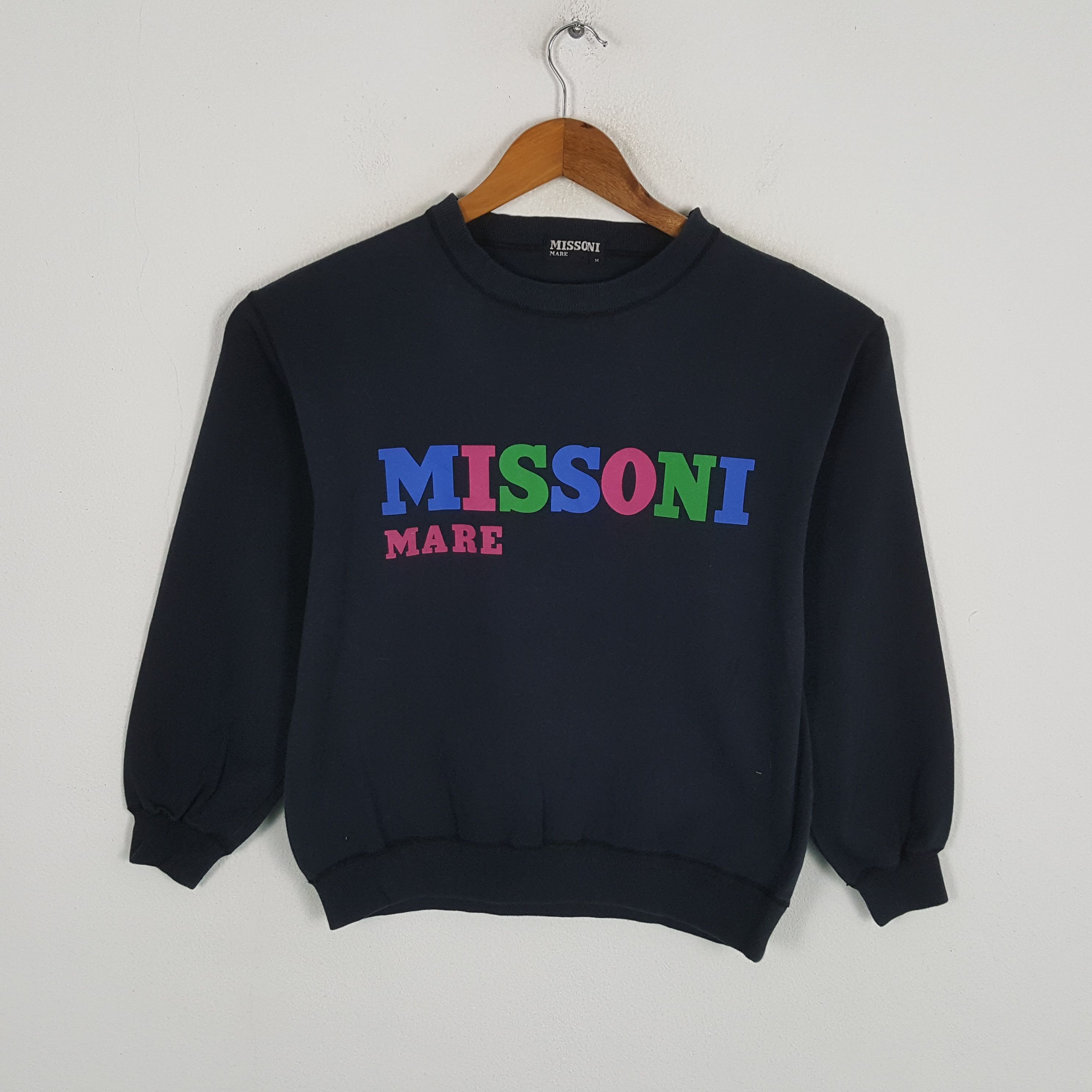Japanese Brand × Missoni × Vintage Vintage MISSONI MARE Italian Fashion Brand Sweatshirt Size US S / EU 44-46 / 1 - 1 Thumbnail