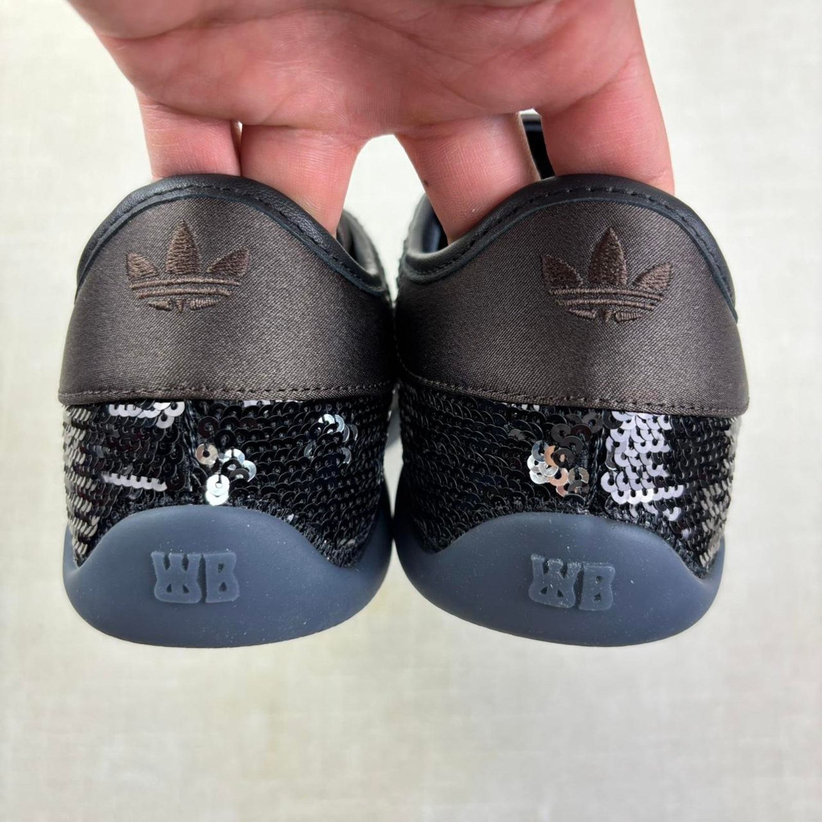Adidas Wale Bonner x adidas Karintha “Black Dark Brown Sequin” 8W Size US 8 / IT 38 - 6 Thumbnail