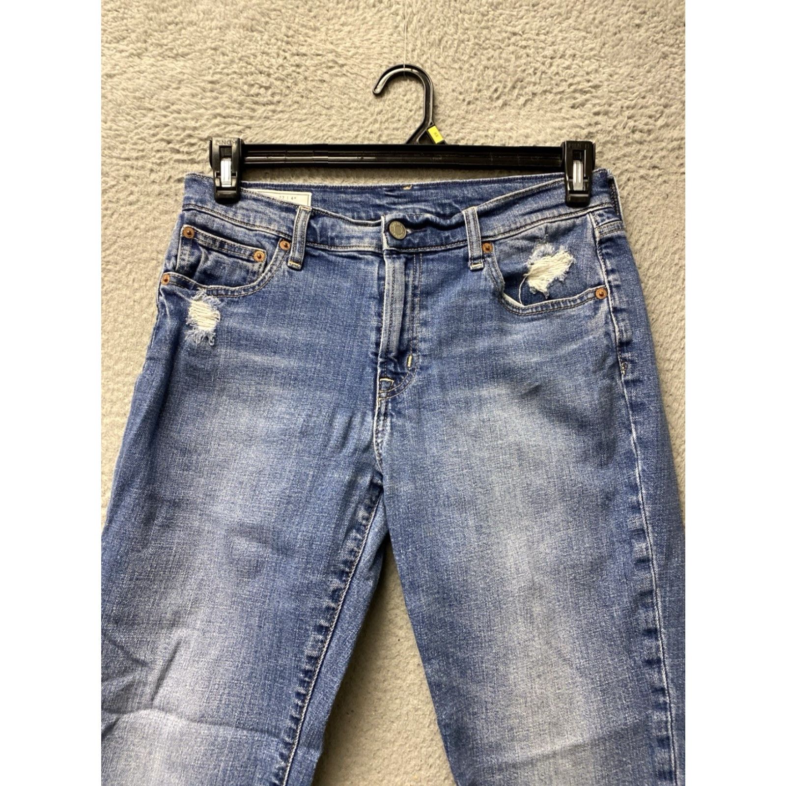 Gap VINTAGE Gap Jeans Women’s 32x30 Denim Blue Straight Leg 5-Pocket 100% Cotton Regular Rise Modern Casual Pants Mens Womens Boys Girls Size 24" / US 00 / IT 34 - 2 Thumbnail