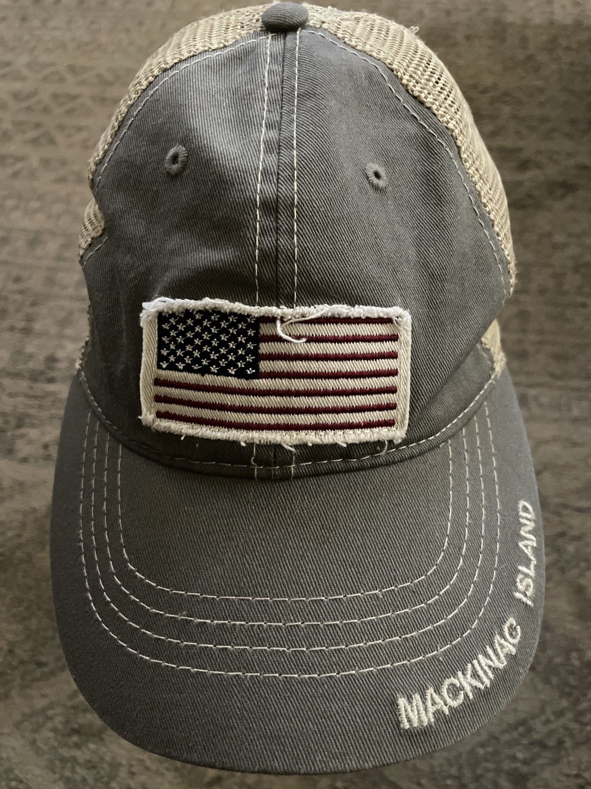 Other Mackinac Island Michigan SnapBack Dad Hat Cap USA flag MI 🇺🇸🔥 Size ONE SIZE - 1 Thumbnail