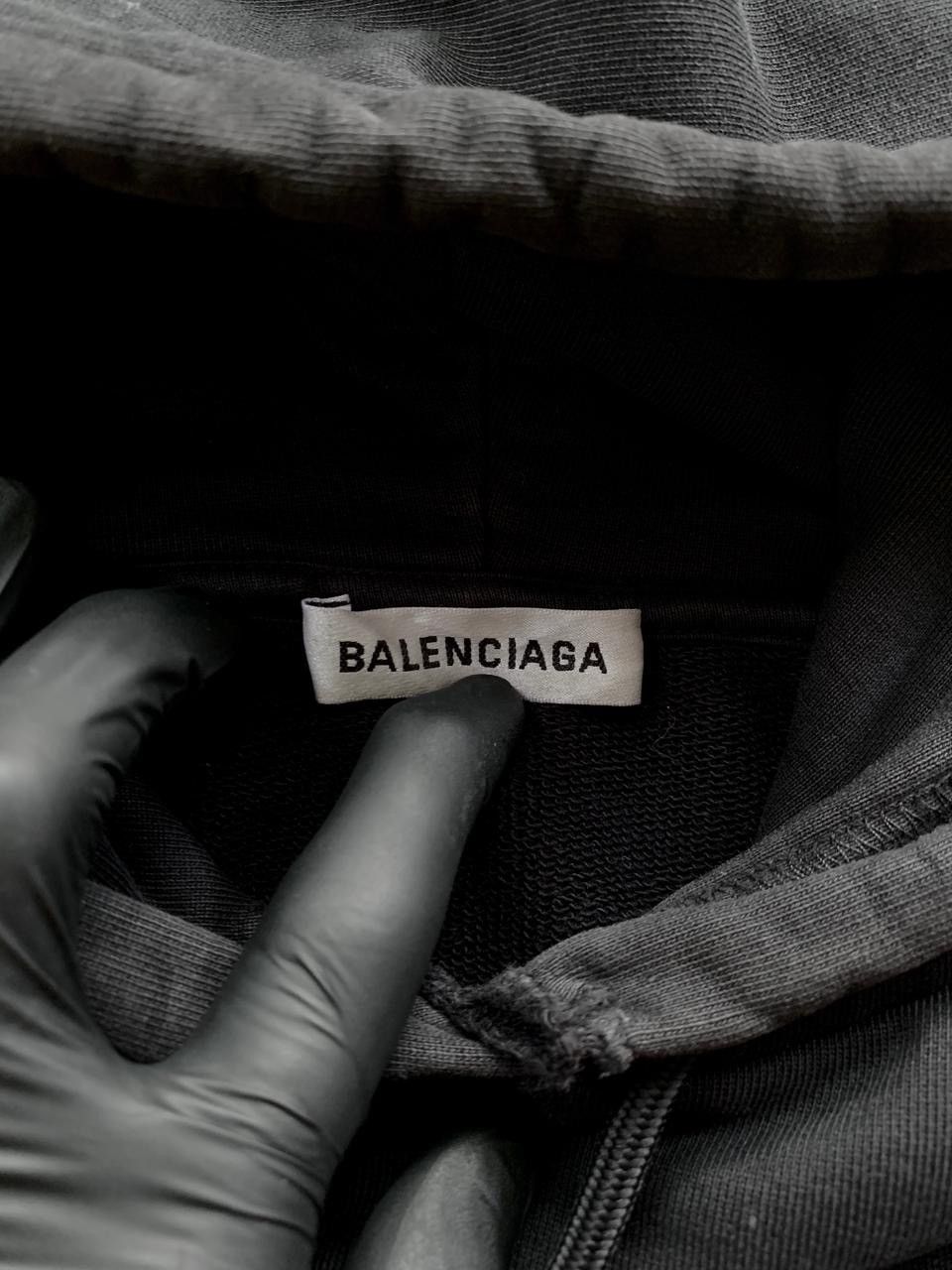 Balenciaga FREE TAX! Oversized Campaign Logo Hoodie in Black Size US M / EU 48-50 / 2 - 8 Thumbnail