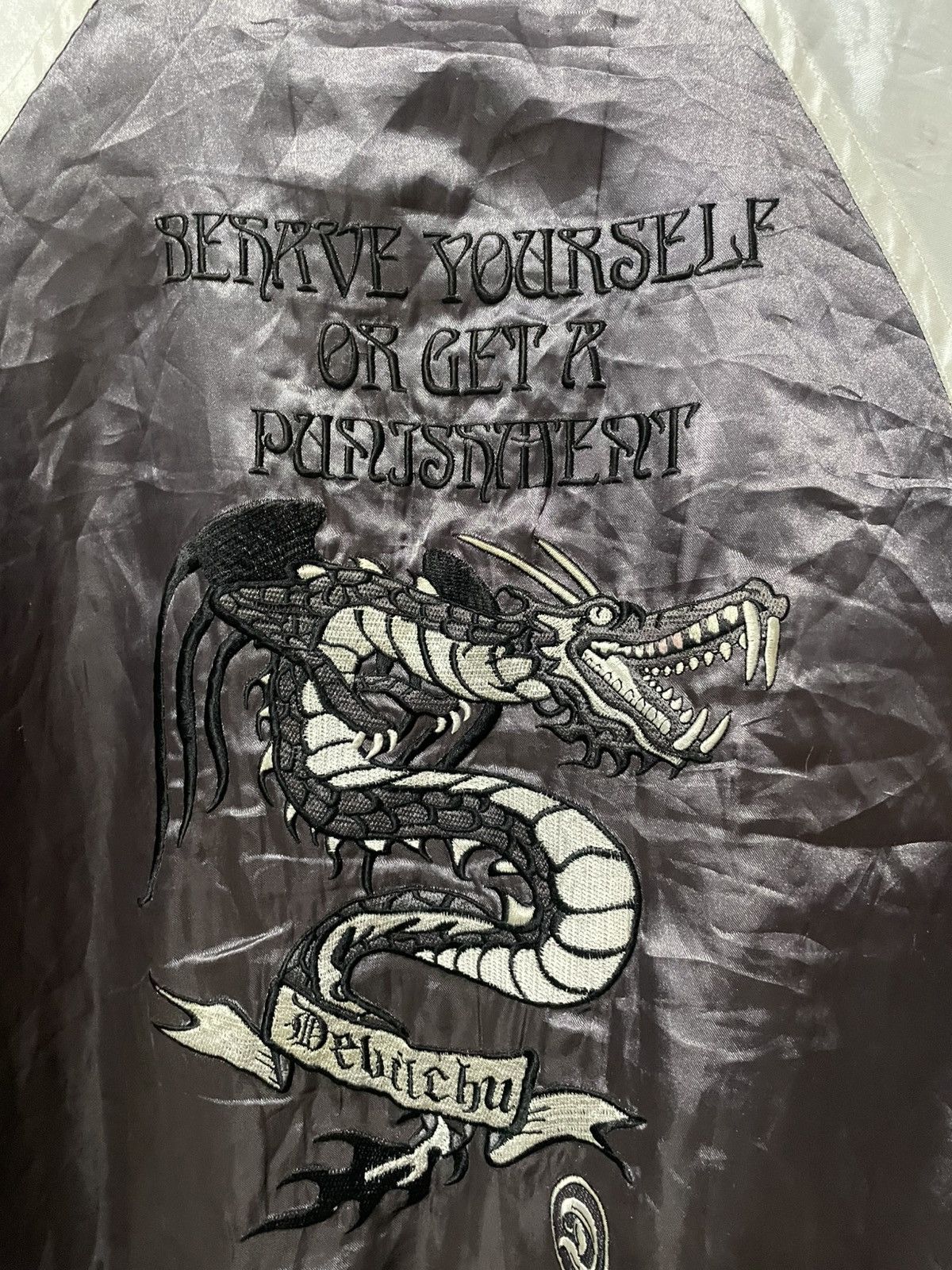 Japanese Brand × Vintage Vintage Devitchu Los Angeles Embroidered Dragon Jacket Y2K Size US M / EU 48-50 / 2 - 18 Thumbnail