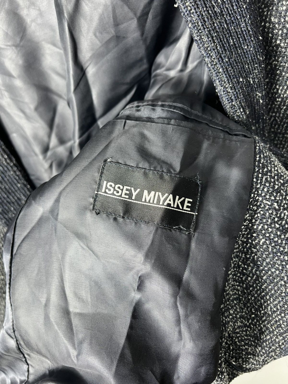 Issey Miyake Vintage Issey Miyake 90s Wool Knit Shawl Blazer Cardigan Size US XL / EU 56 / 4 - 5 Thumbnail