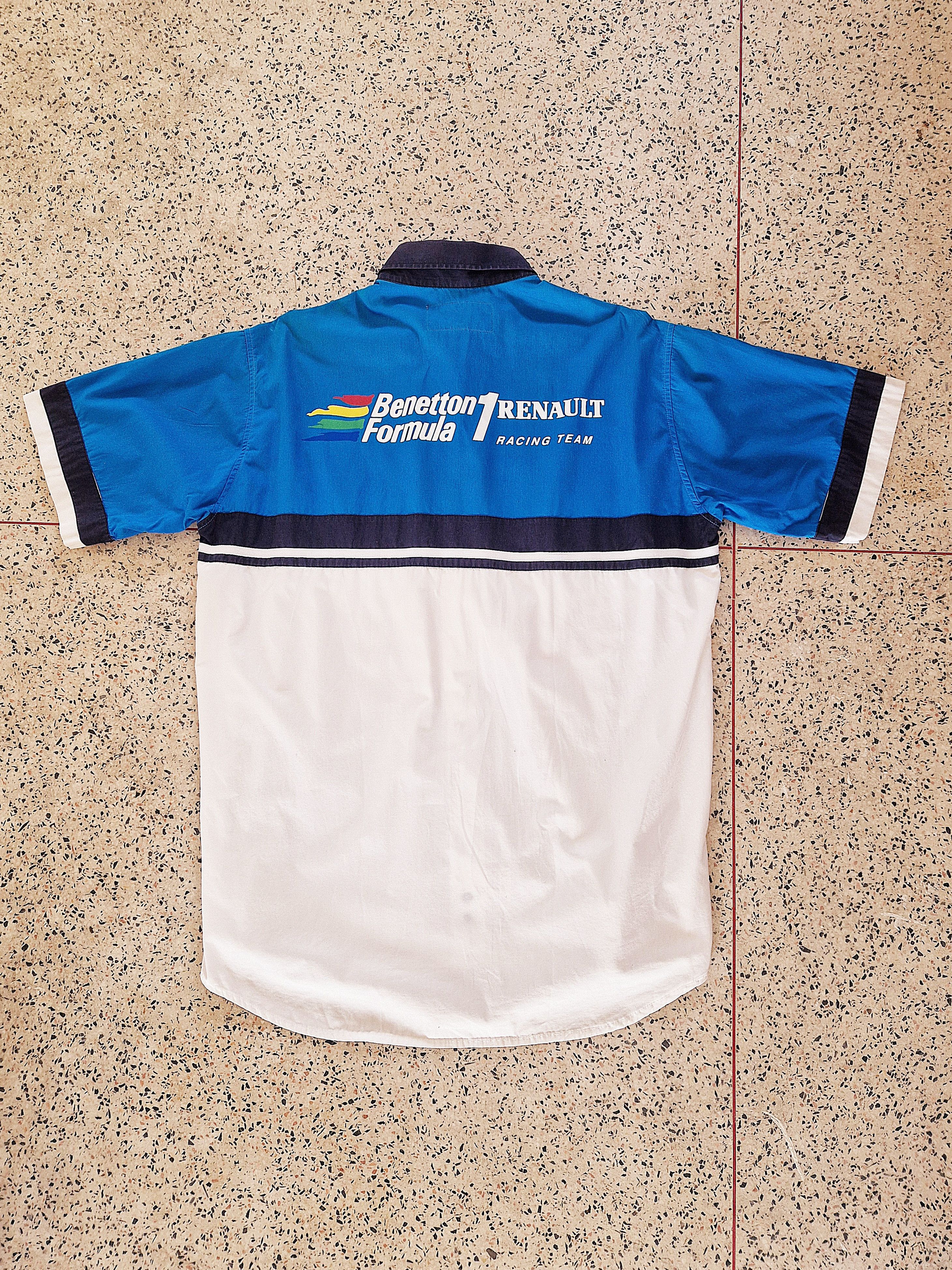 United Colors Of Benetton 1995 Benetton Formula 1 Renault Racing Team Shirt Size US L / EU 52-54 / 3 - 6 Thumbnail