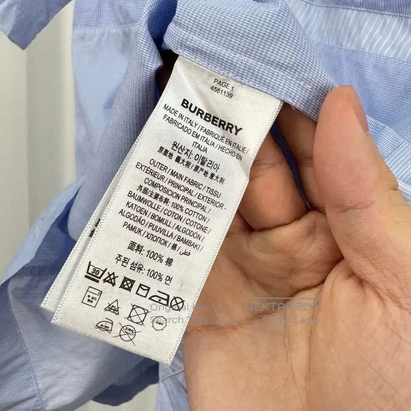 Burberry Burberry Blue Cotton Half. Size US S / EU 44-46 / 1 - 6 Thumbnail