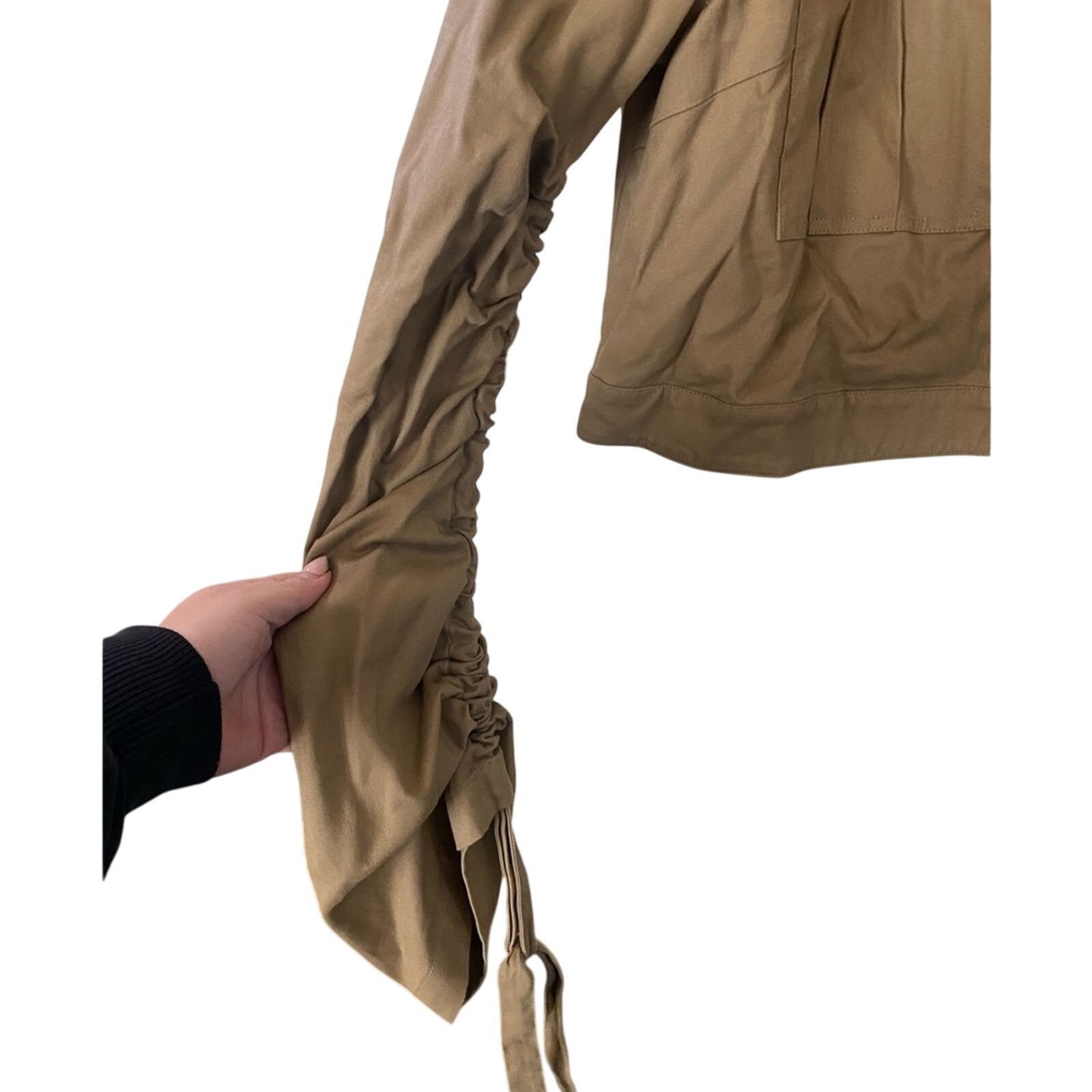 Other Lovers + Friends Cropped Tan Jacket SZ. L Size L / US 10 / IT 46 - 7 Thumbnail