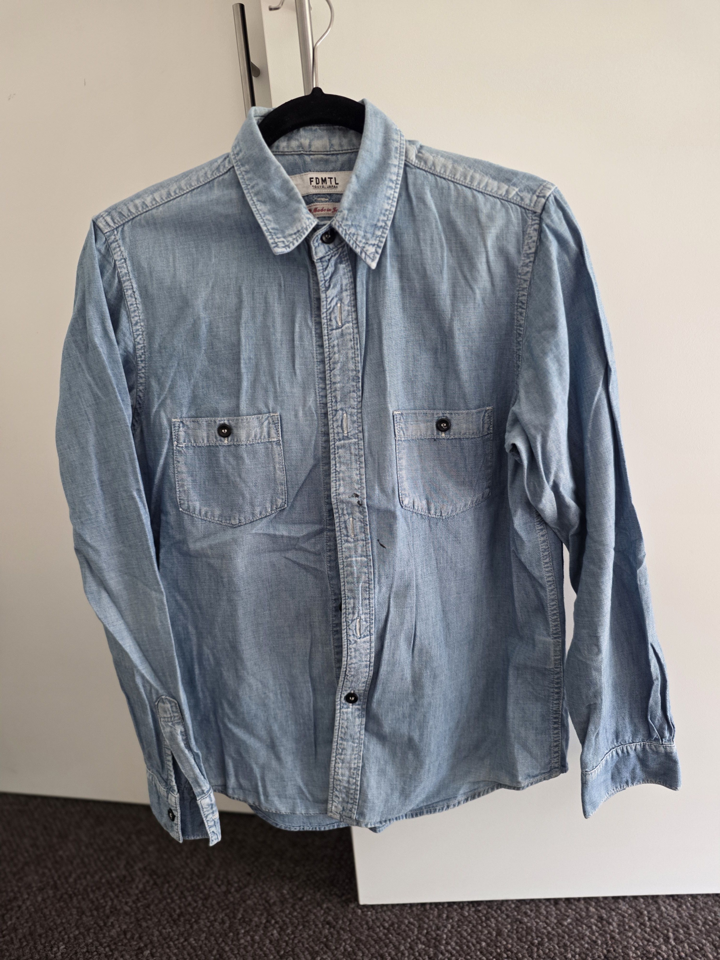 FDMTL FDMTL Men's Chambray Bandana shirt size 2 Size US M / EU 48-50 / 2 - 1 Thumbnail
