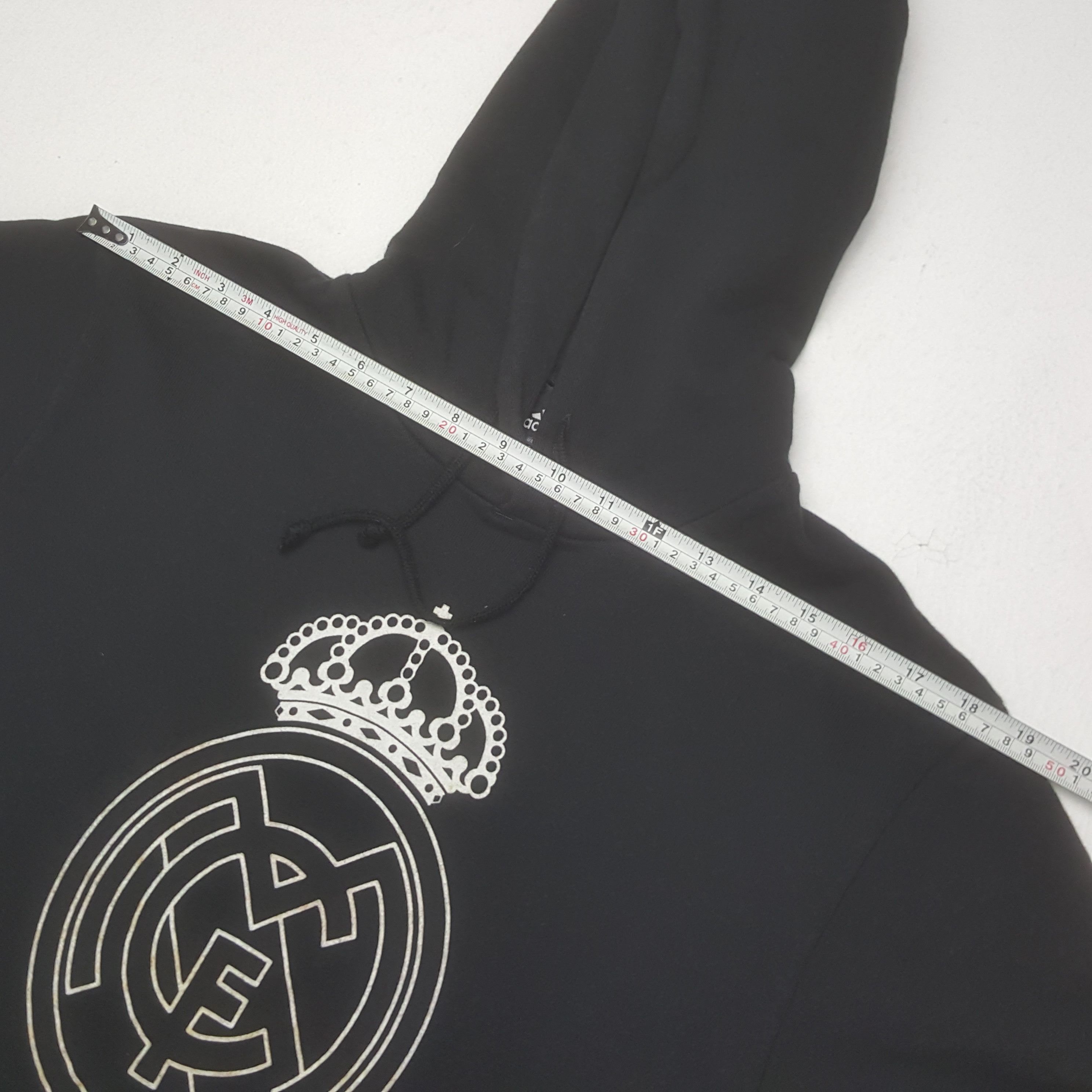 Adidas × Vintage Vintage Adidas x Real Madrid Big Logo Sweatshirt Hoodies Size US S / EU 44-46 / 1 - 5 Thumbnail