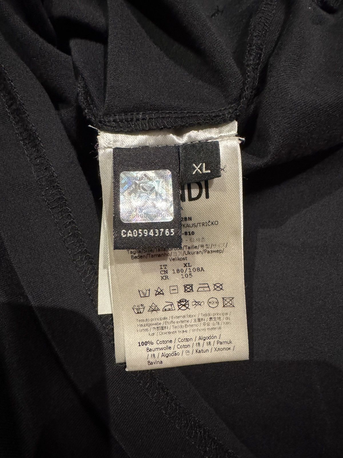 Fendi Fendi t shirt Size US XL / EU 56 / 4 - 6 Thumbnail