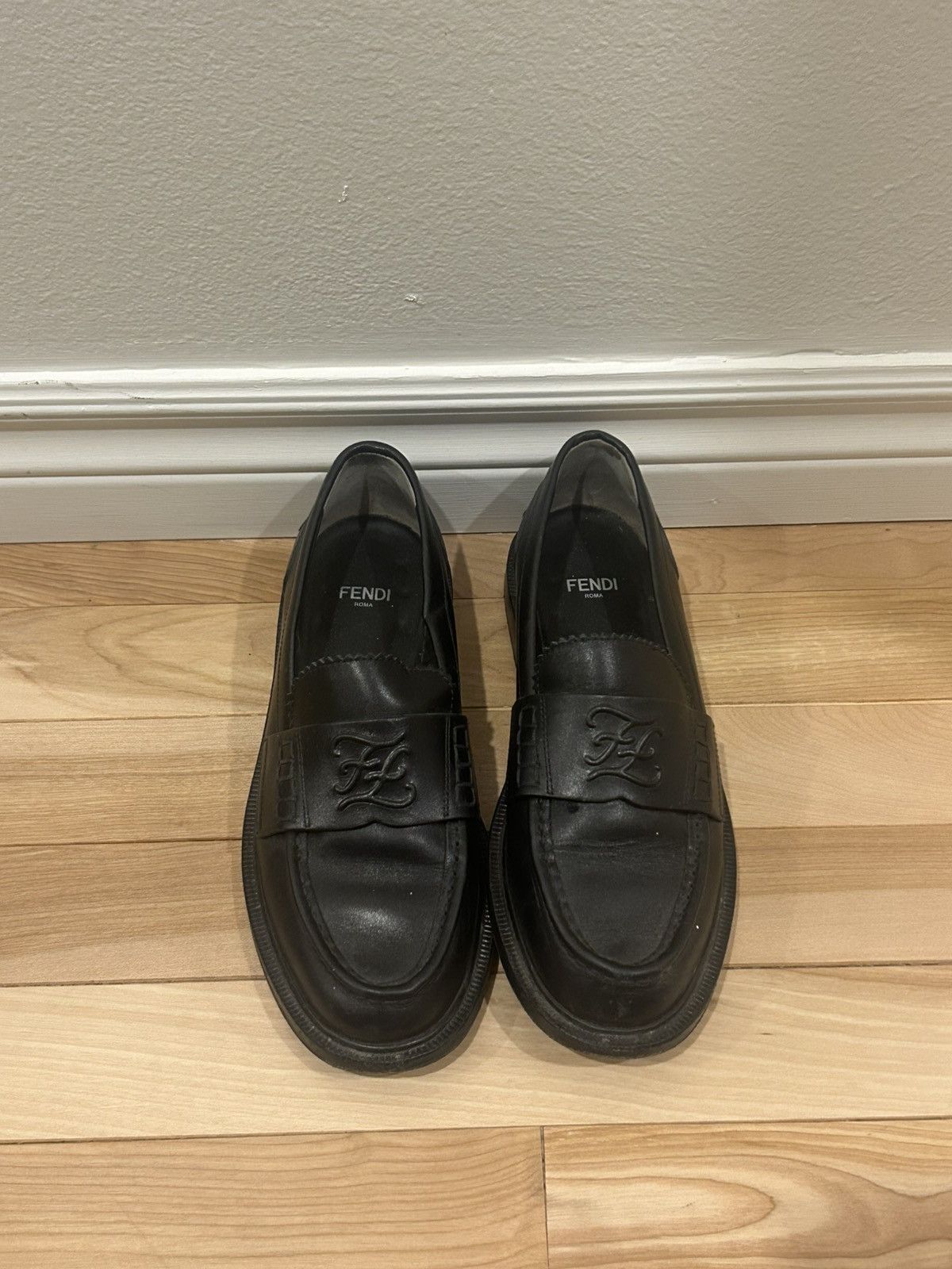 Fendi Fendi - fendigraphy loafers Size US 5 / IT 35 - 1 Thumbnail