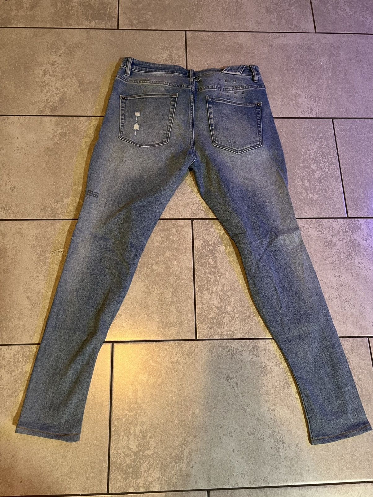 Ksubi Ksubi Chitch Punk Blue Thrashed Skinny Jeans Size 31 Size US 31 - 5 Thumbnail