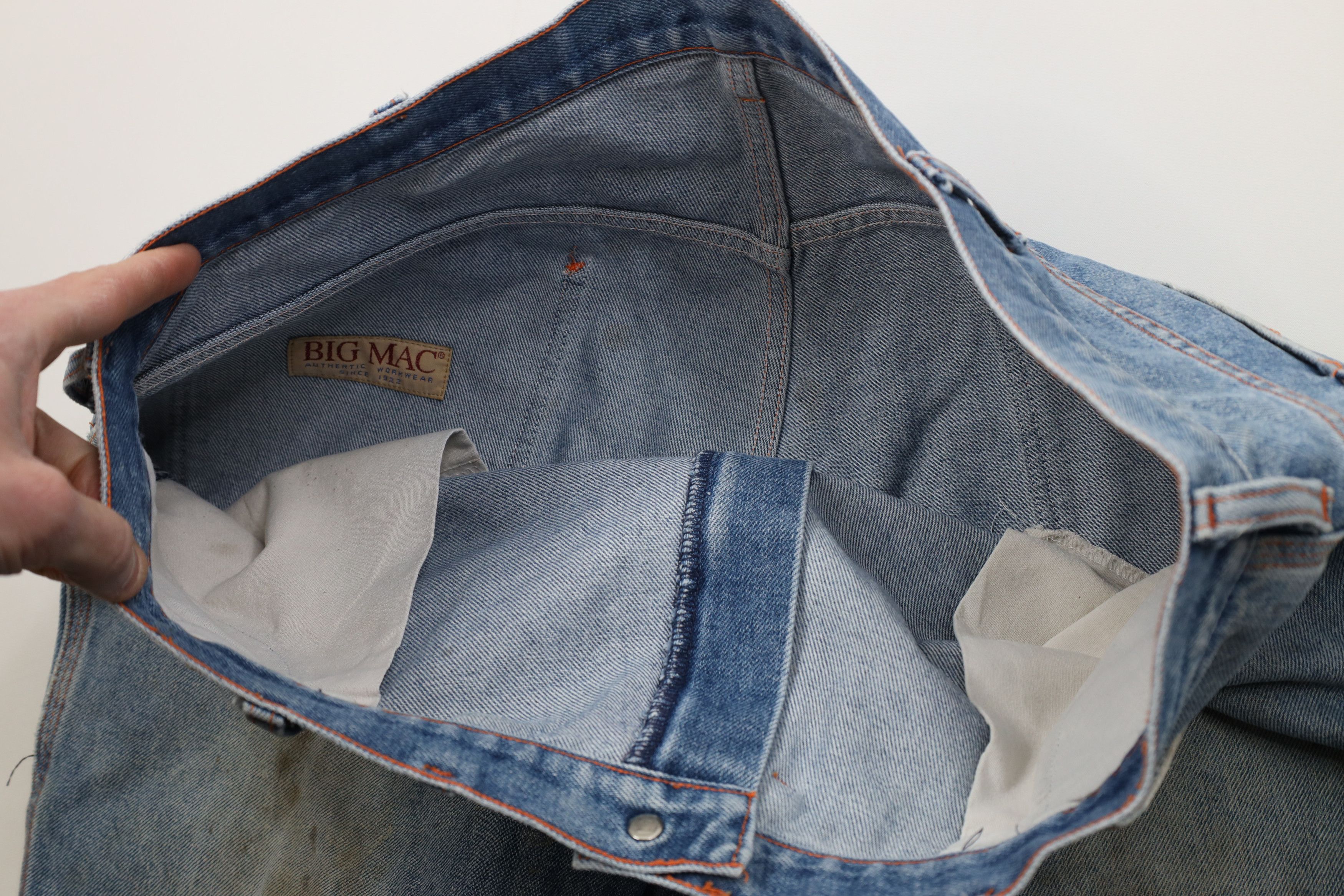 Big Mac Vintage 90s Big Mac Baggy Wide Leg Denim Jeans Blue USA Size US 38 / EU 54 - 9 Thumbnail