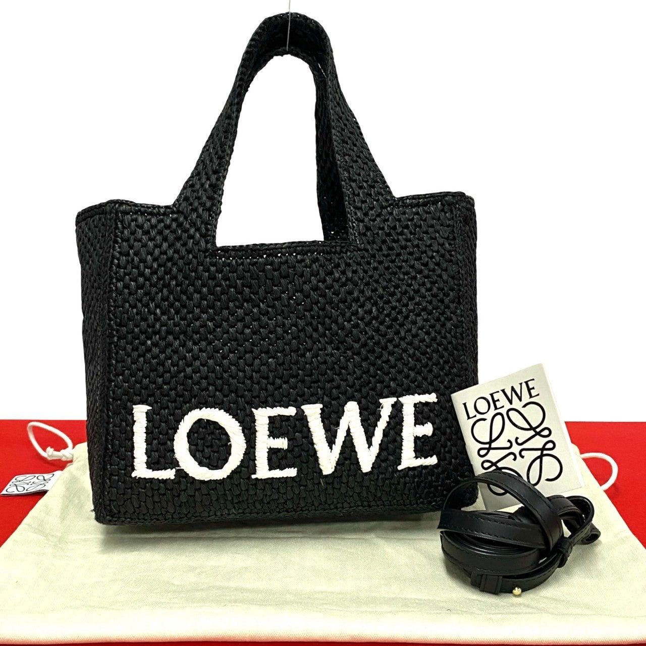 Loewe Loewe Shoulder Bag Black Raffia Size ONE SIZE - 1 Thumbnail