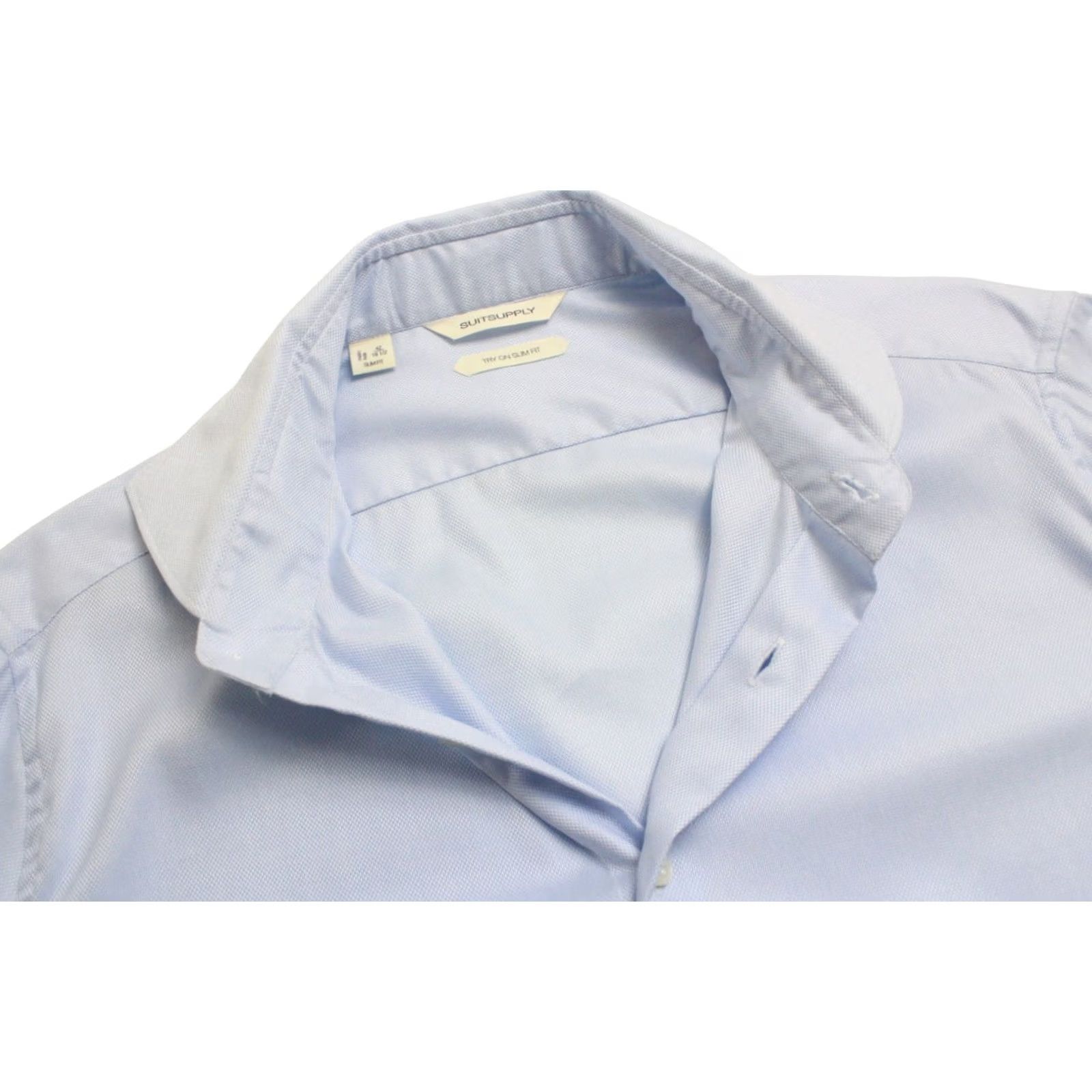 Suitsupply SUITSUPPLY Formal Shirt Men's Slim Fit Button Blue 42 / 16 1/2 Size 42R - 4 Thumbnail