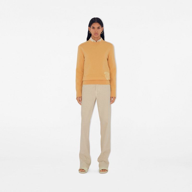 Burberry o1w1db10426 B Shield Wool Blend Sweater in Apricot Size M / US 6-8 / IT 42-44 - 2 Thumbnail